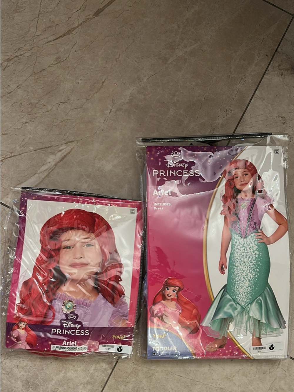 Disney Toddler Ariel Mermaid Costume in Green and Purple